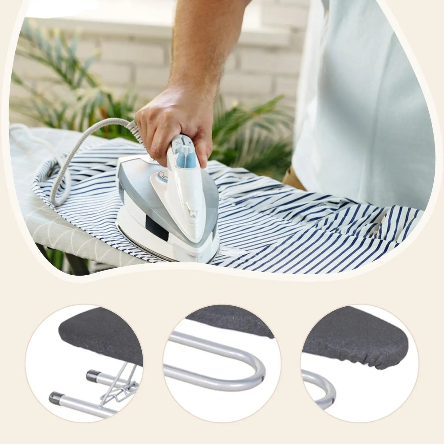 Small Ironing Board - Foldable Tabletop Sleeve & Cuff Press