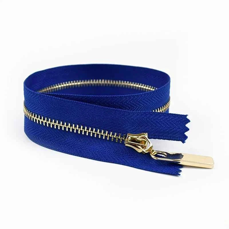 4-Pack 3# Metal Zippers - 15-70cm Close-End & Open-End Zippers for Bags, Garments & Repairs