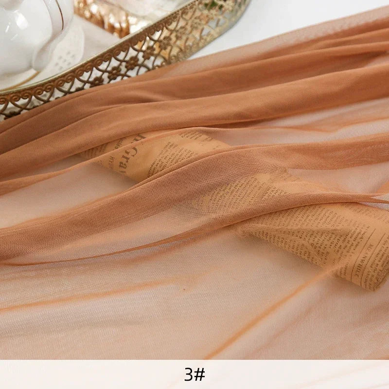 4-Way Stretch Mesh Fabric - Multiple Sizes (50cm-5m x 150cm) for Evening Gowns & Activewear
