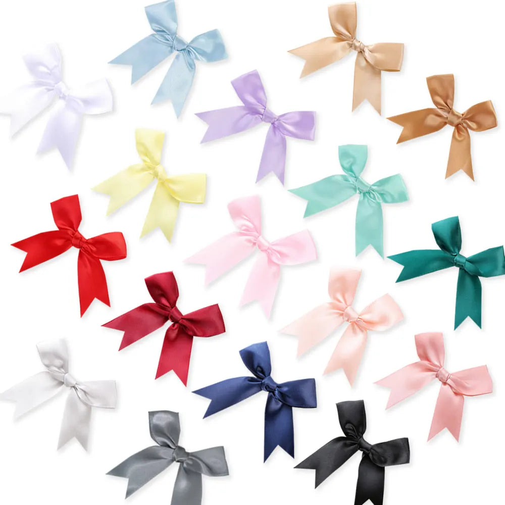 Satin Bows: 50Pcs - 8.5cm/8.5cm Craft Garment Accessories