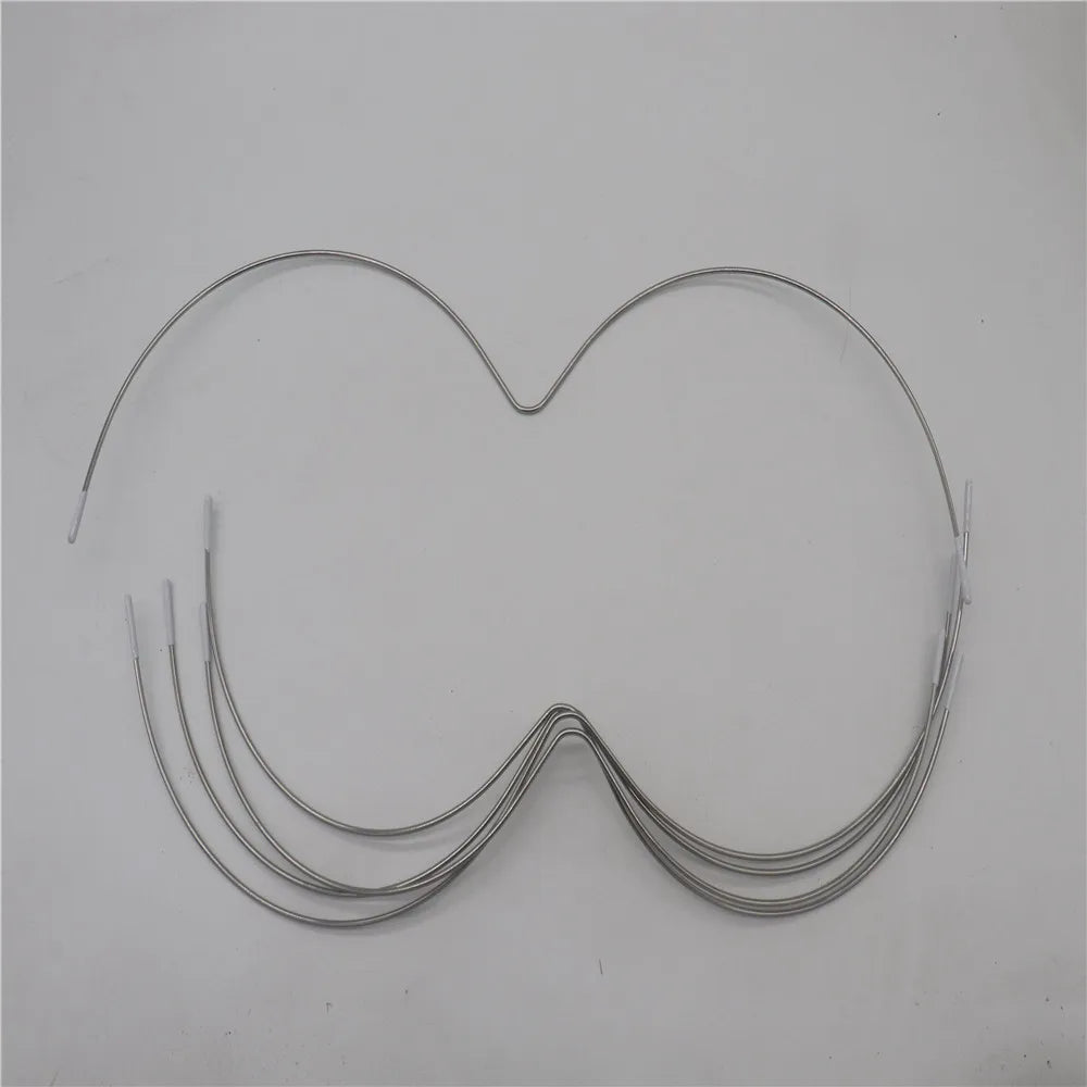 3 Pairs W-Shape Stainless Steel Underwires - Shaping Underwires for Bras & Swimwear