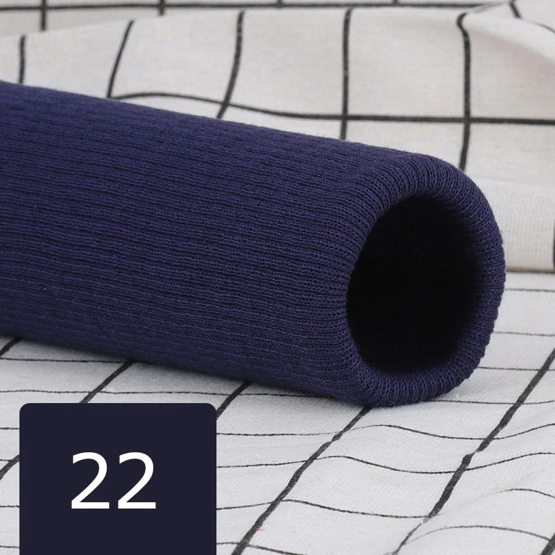 35cm Pre-Made Elastic Rib Cuffs - 7cm Wide Ready-to-Sew Cuffs for Sweaters & Trousers
