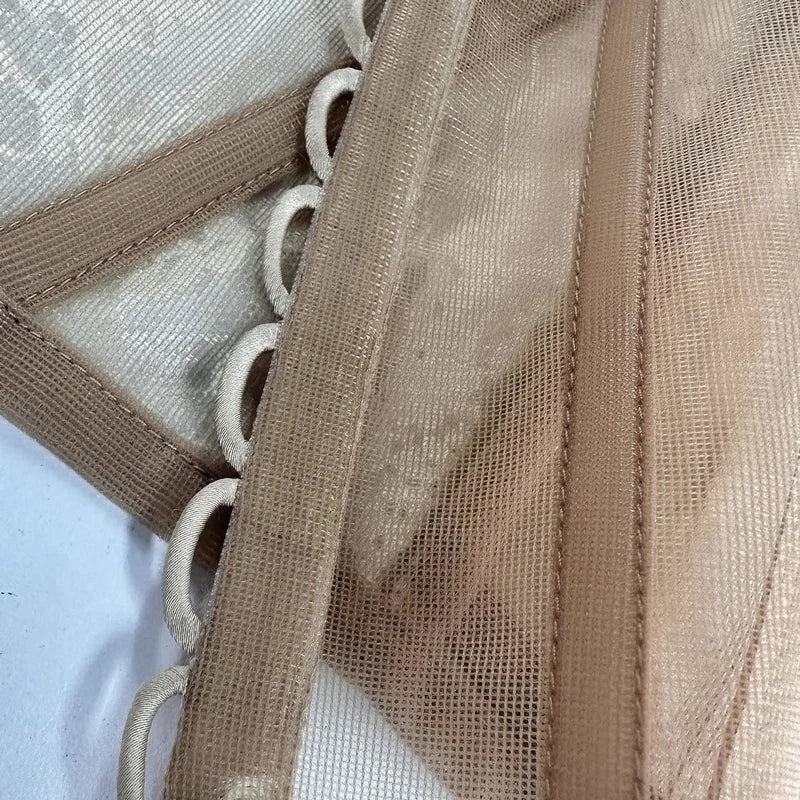 Mesh Binding Ribbon 10 Yards - 9mm Sheer Fold-Over Binding for Transparent Garments & Corsets