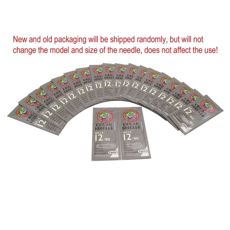 100pcs Organ Sewing Machine Needles - HAx1 130/705H for Domestic Machines (Singer, Brother, Janome)