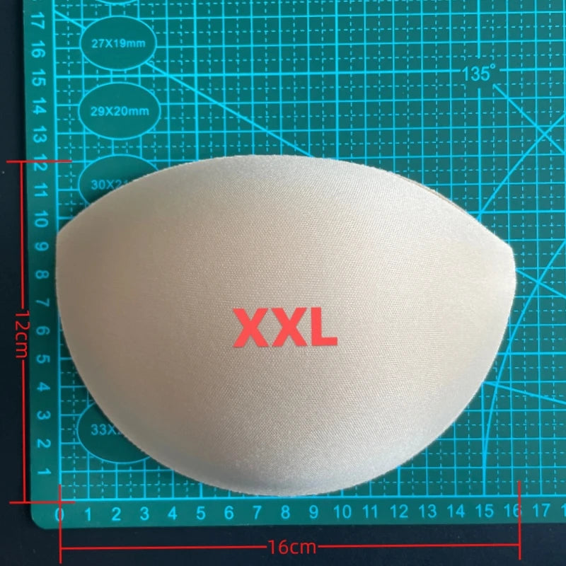 4 Pairs Breathable foam Bra Pads - Soft Chest Cups for Swimwear & Dresses (S-XXXL)