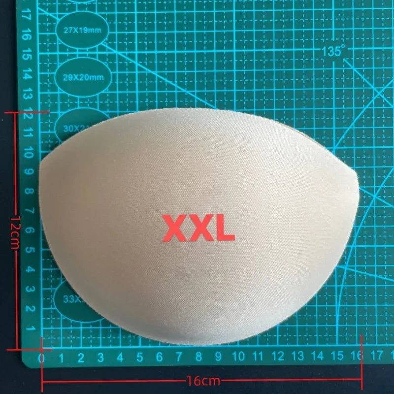 4 Pairs Breathable foam Bra Pads - Soft Chest Cups for Swimwear & Dresses (S-XXXL)