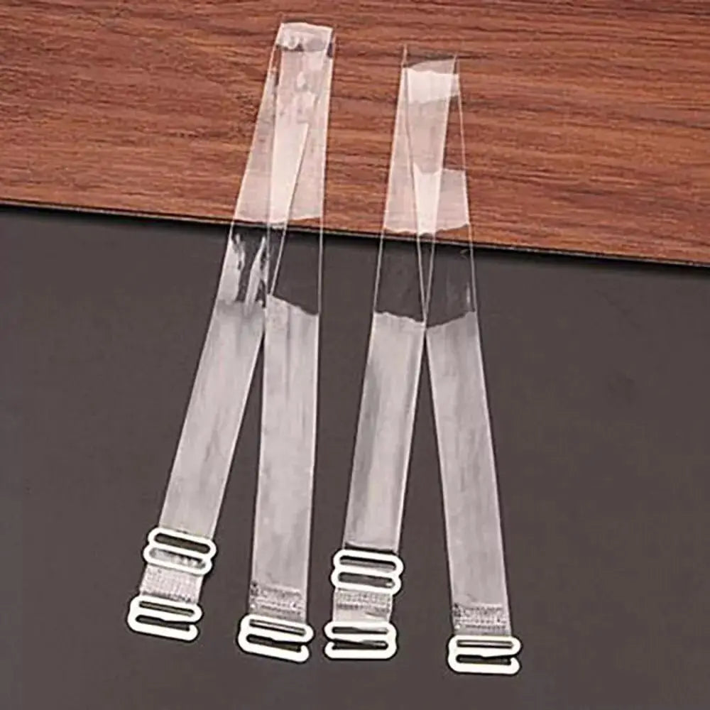 Transparent Clear Bra Straps - Invisible Anti-Slip Adjustable Shoulder Straps