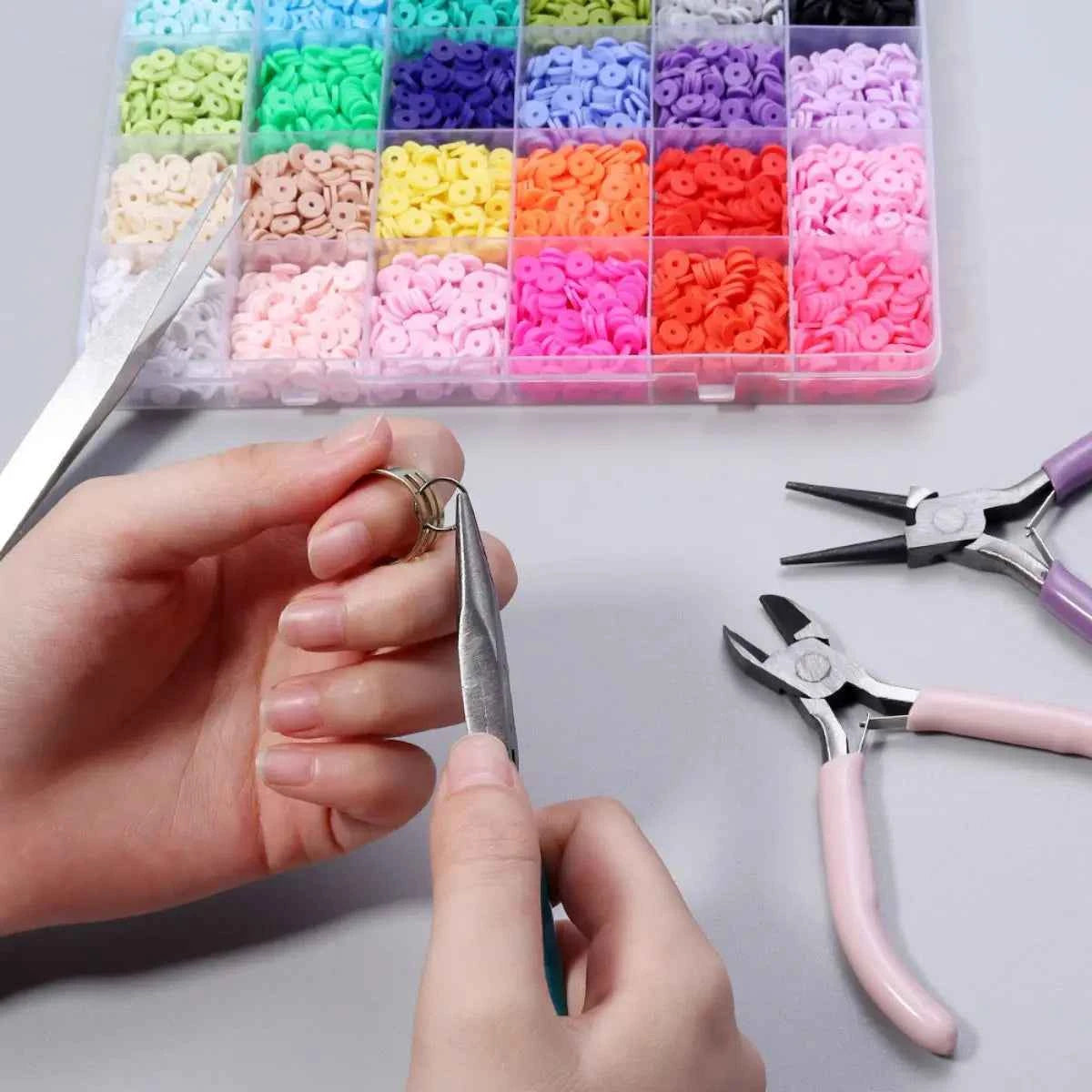 Portable Metal Pliers Tool Set - 3 or 5 Piece Jewelry Making Kit for Beading & Crafts