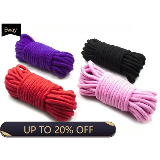 10 Meters 8mm Soft Cotton Drawstring Cord - For Hoodies, Joggers & Waistbands