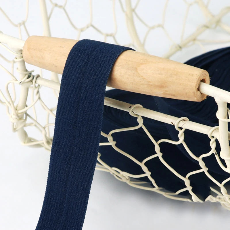 10M 2Cm Edge Sewing Ribbon Elastic Bias Binding Tapes Patchwork Quilting Fold Over Bands For DIY Garment Hem Sleeve Sewing Trims