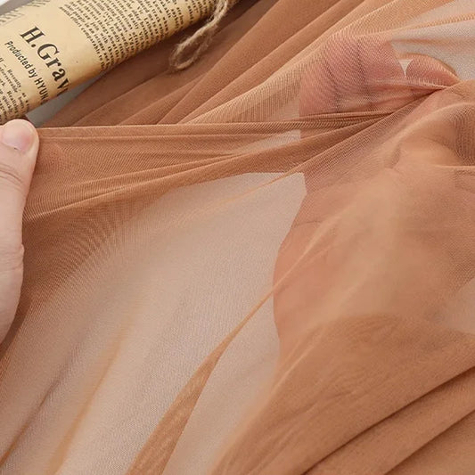 4-Way Stretch Mesh Fabric - Multiple Sizes (50cm-5m x 150cm) for Evening Gowns & Activewear