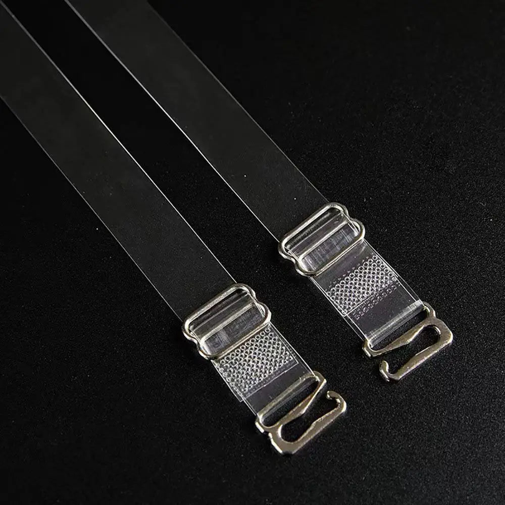 Transparent Clear Bra Straps - Invisible Anti-Slip Adjustable Shoulder Straps