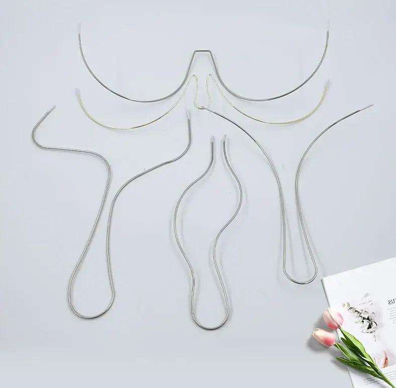 5pcs V-Shape Stainless Steel Underwires - Shaping Underwires for Bras & Swimwear