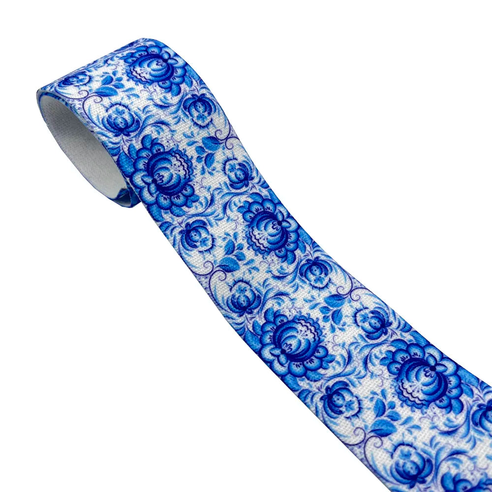 Printed Flowery Wide Elastics for waistband or cuffs -1 Meter/Lot 25MM