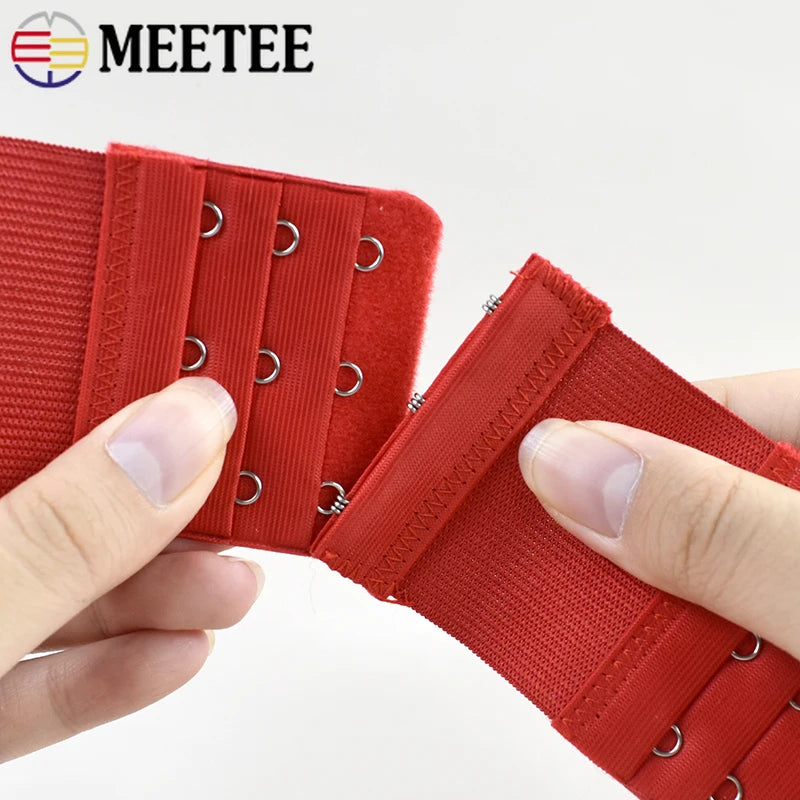 Bra Strap Extension 3-Row Hook & Eye - Adjustable Bra Extenders (2/5/10 Pack)