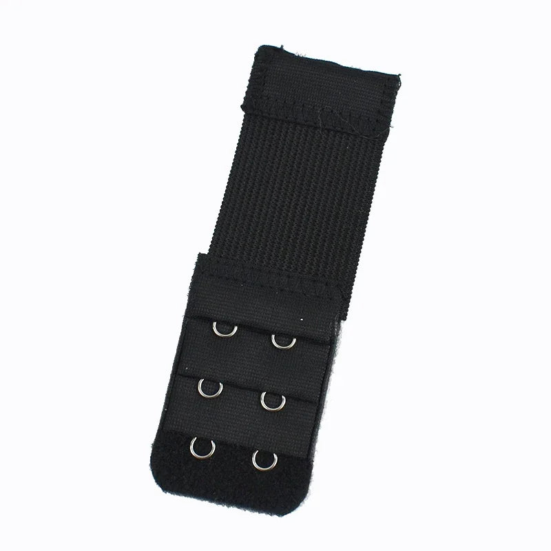 Bra Strap Extension 3-Row Hook & Eye - Adjustable Bra Extenders (2/5/10 Pack)