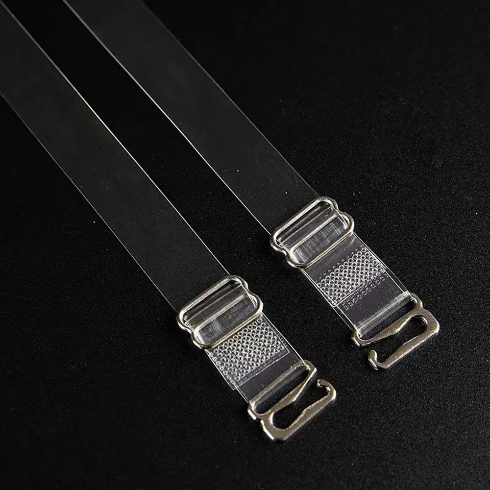 Transparent Clear Bra Straps - Invisible Anti-Slip Adjustable Shoulder Straps