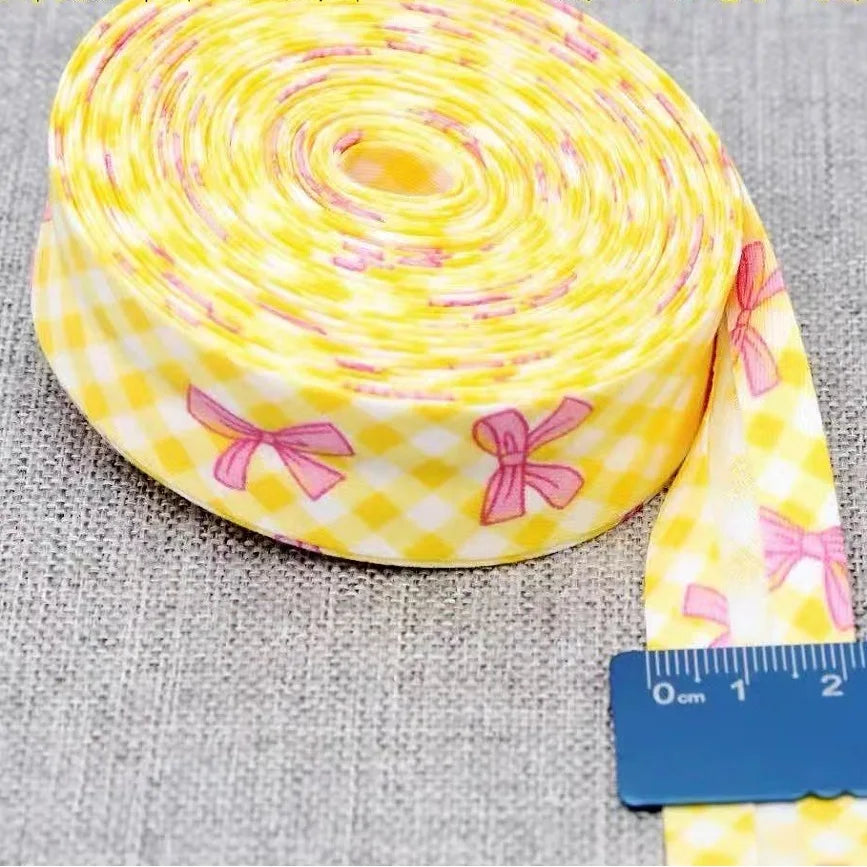 20mm Dot Print Bias Binding Tape 5m or 10m - Cotton Bias Tape for Sewing & Crafts
