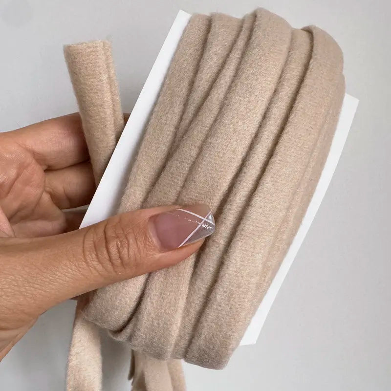 5 Yards Underwire Channeling Plush Tape 12mm - Soft Casing for Bra Underwires