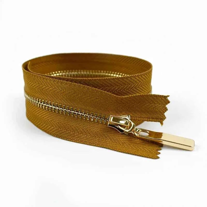 4-Pack 3# Metal Zippers - 15-70cm Close-End & Open-End Zippers for Bags, Garments & Repairs