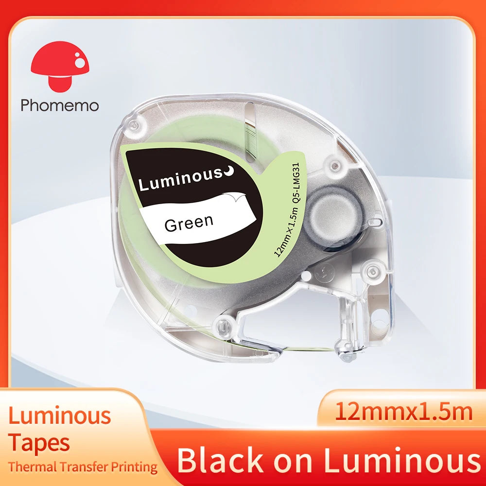 P12 PRO Label Maker Machine - Bluetooth Inkless Label Printer for Fabric & Satin Ribbon