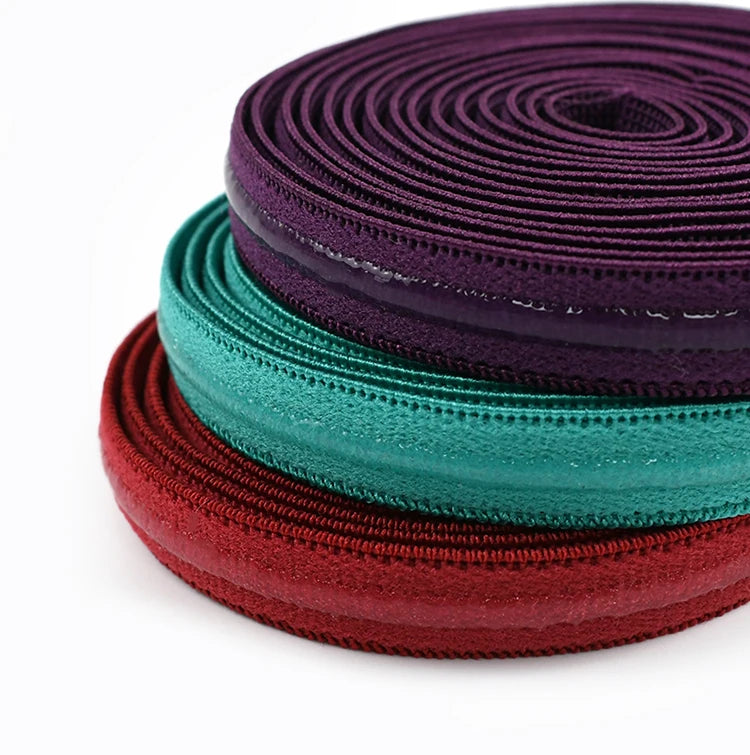 1, 3, 5 or 10 Meters 10mm Bra Strap Elastic with Silicone Non-Slip Strip