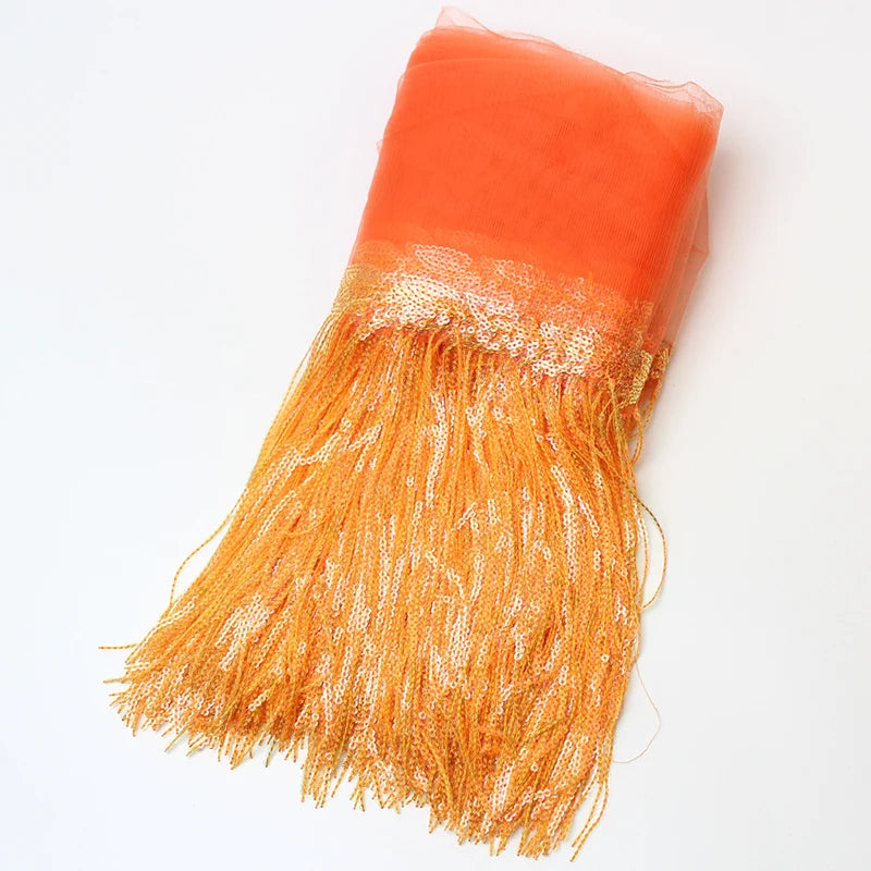2 Yards Sequin Tassel Lace Ribbon 30cm -  Party Dress Trim