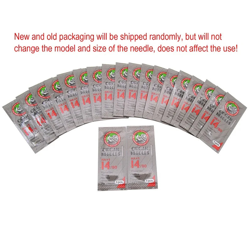 100pcs Organ Sewing Machine Needles - HAx1 130/705H for Domestic Machines (Singer, Brother, Janome)