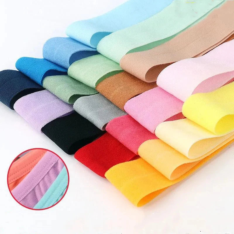 10M 2Cm Edge Sewing Ribbon Elastic Bias Binding Tapes Patchwork Quilting Fold Over Bands For DIY Garment Hem Sleeve Sewing Trims