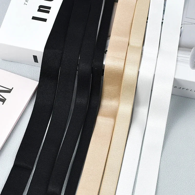 10 Meters Plain Elastic Band - For Bra Straps & Waistbands (6-30mm)