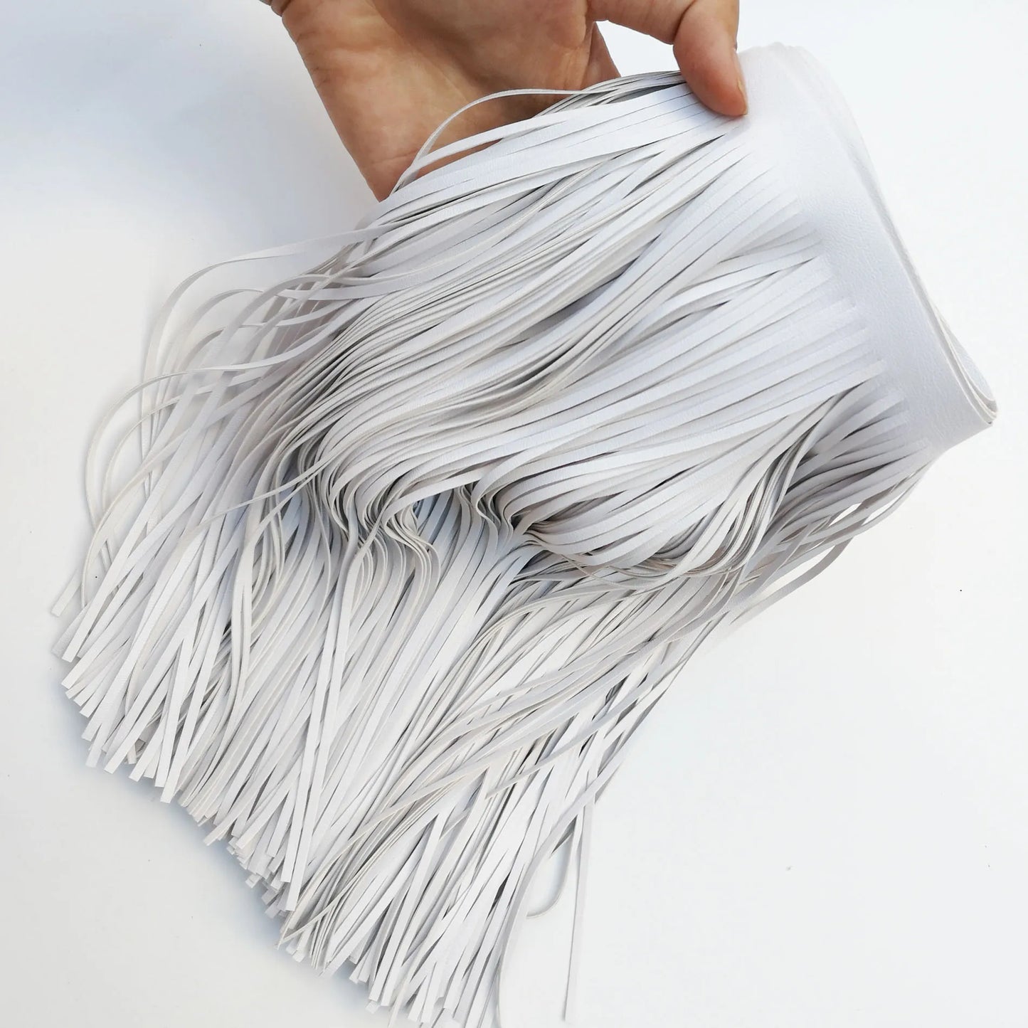91cm Double-Sided PU Leather Tassel Fringe - 15cm or 30cm Wide Trim