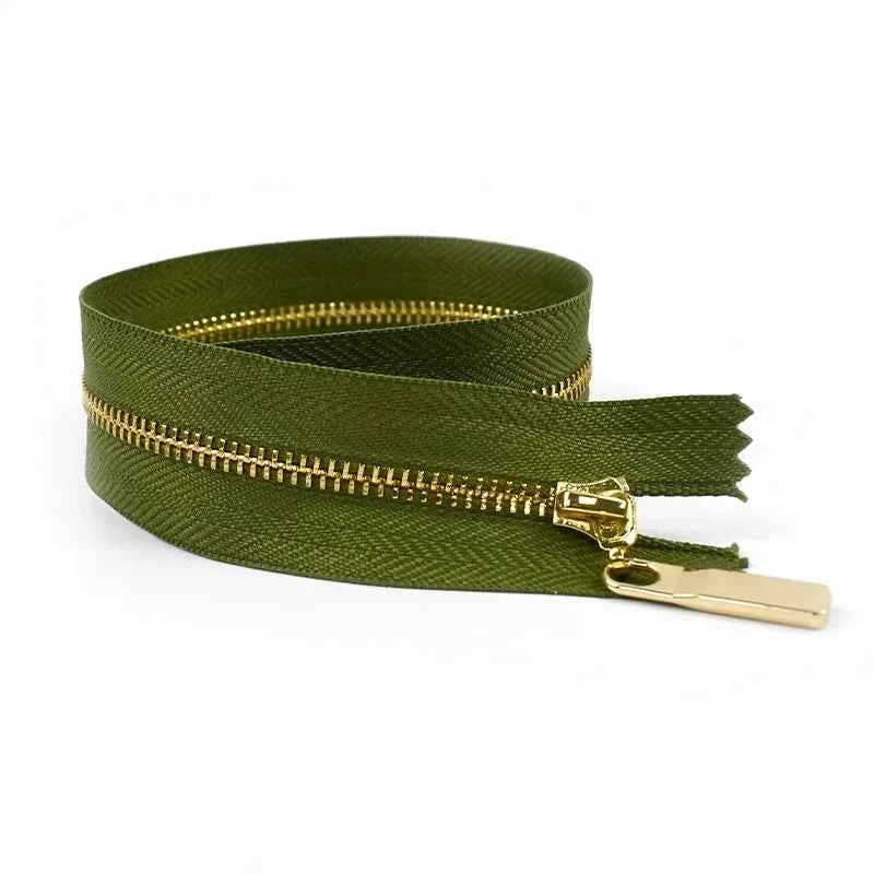 4-Pack 3# Metal Zippers - 15-70cm Close-End & Open-End Zippers for Bags, Garments & Repairs