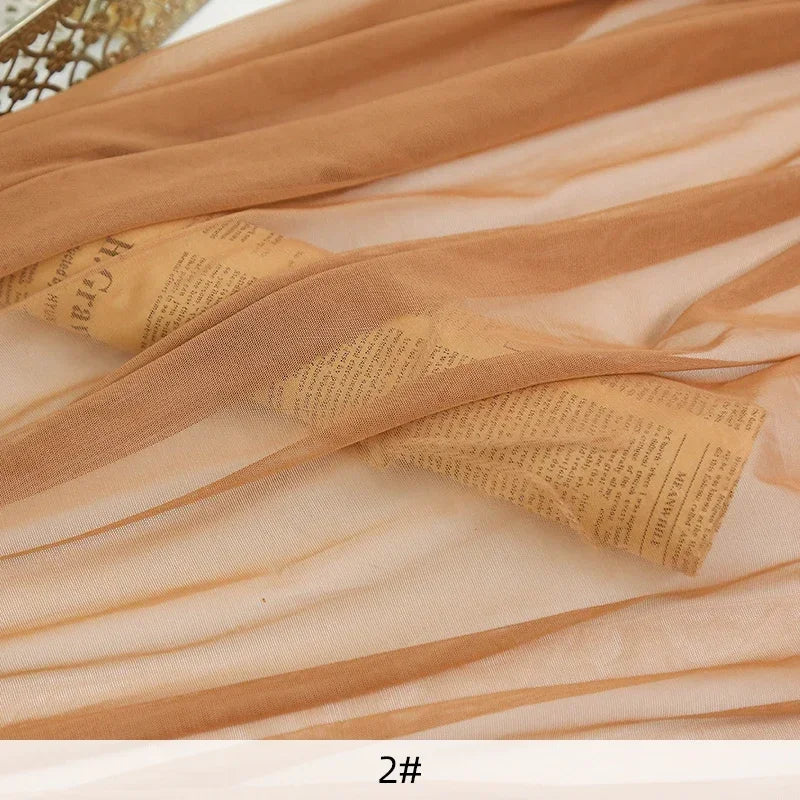 4-Way Stretch Mesh Fabric - Multiple Sizes (50cm-5m x 150cm) for Evening Gowns & Activewear