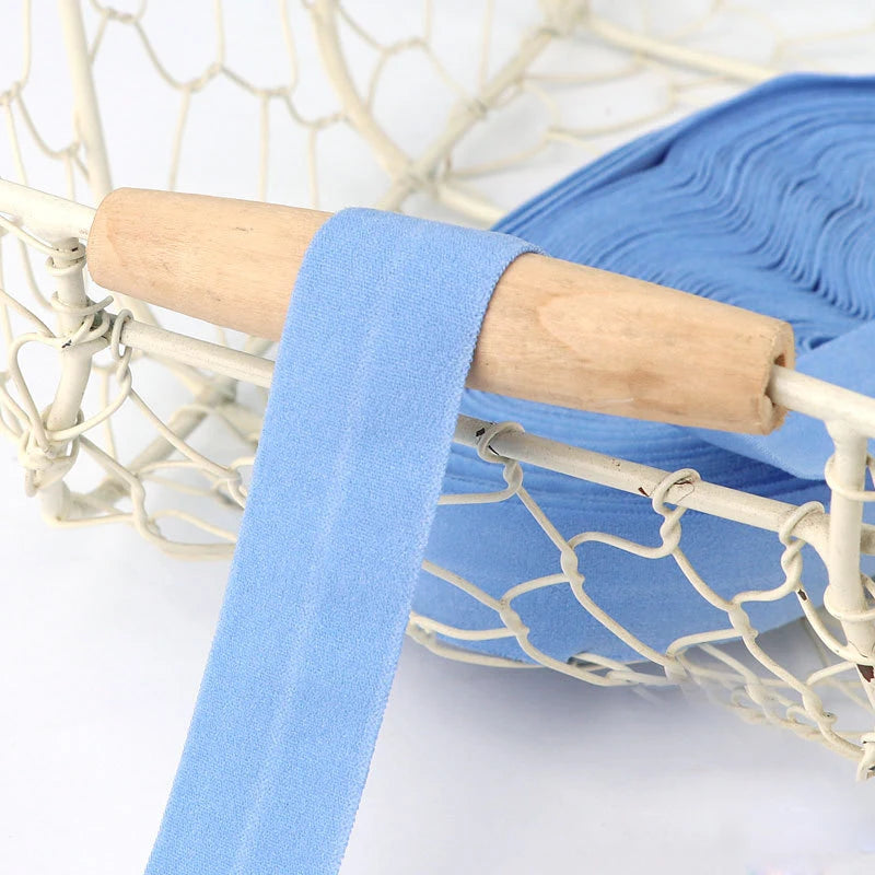 10M 2Cm Edge Sewing Ribbon Elastic Bias Binding Tapes Patchwork Quilting Fold Over Bands For DIY Garment Hem Sleeve Sewing Trims