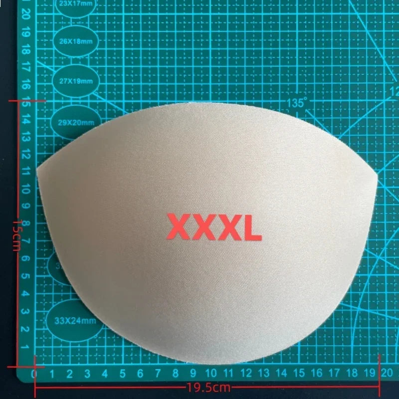 4 Pairs Breathable foam Bra Pads - Soft Chest Cups for Swimwear & Dresses (S-XXXL)