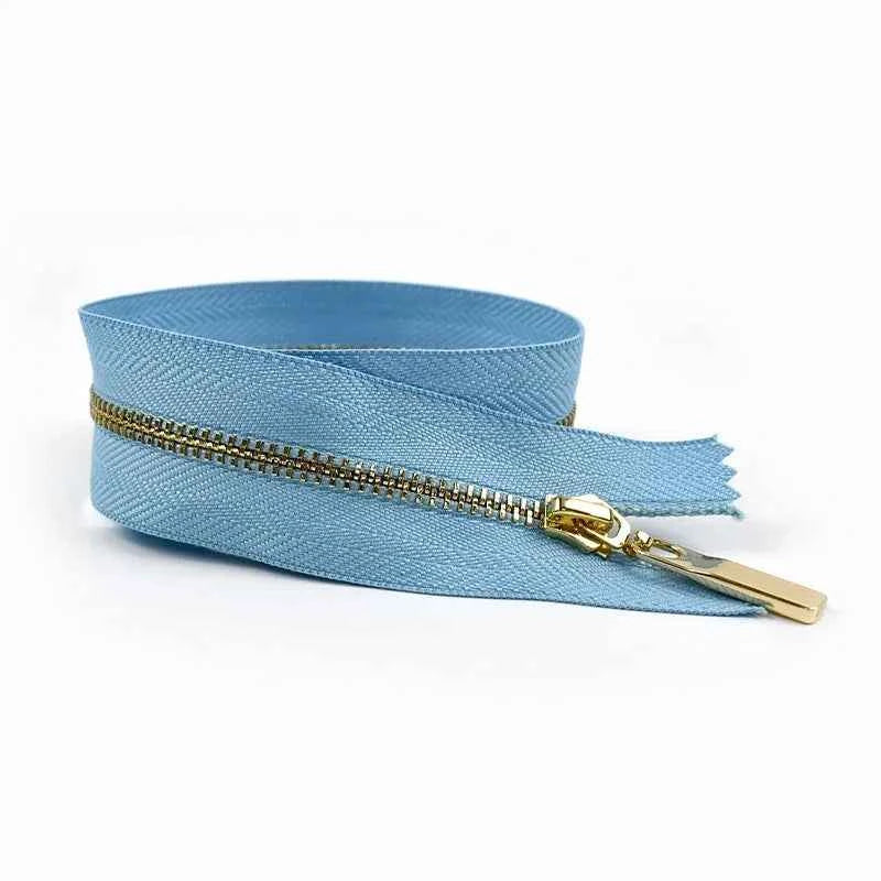 4-Pack 3# Metal Zippers - 15-70cm Close-End & Open-End Zippers for Bags, Garments & Repairs
