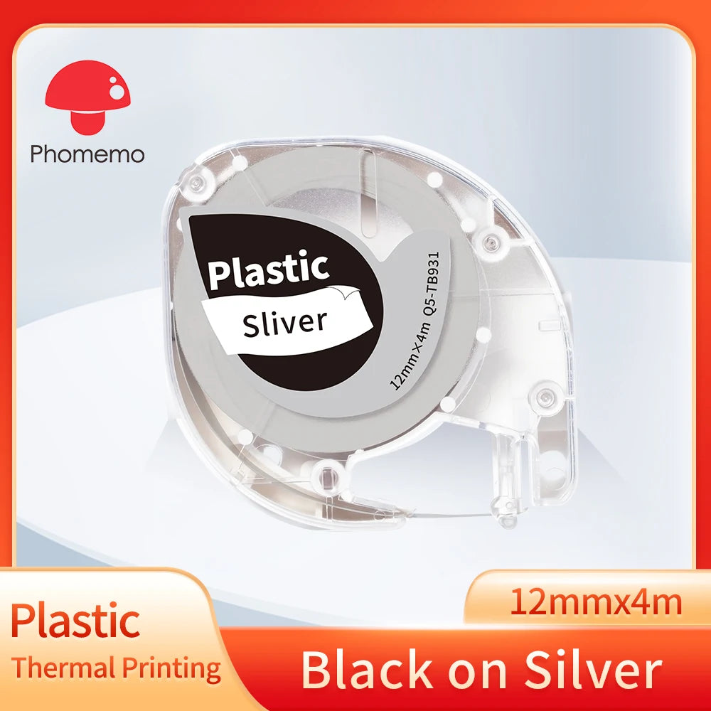 P12 PRO Label Maker Machine - Bluetooth Inkless Label Printer for Fabric & Satin Ribbon