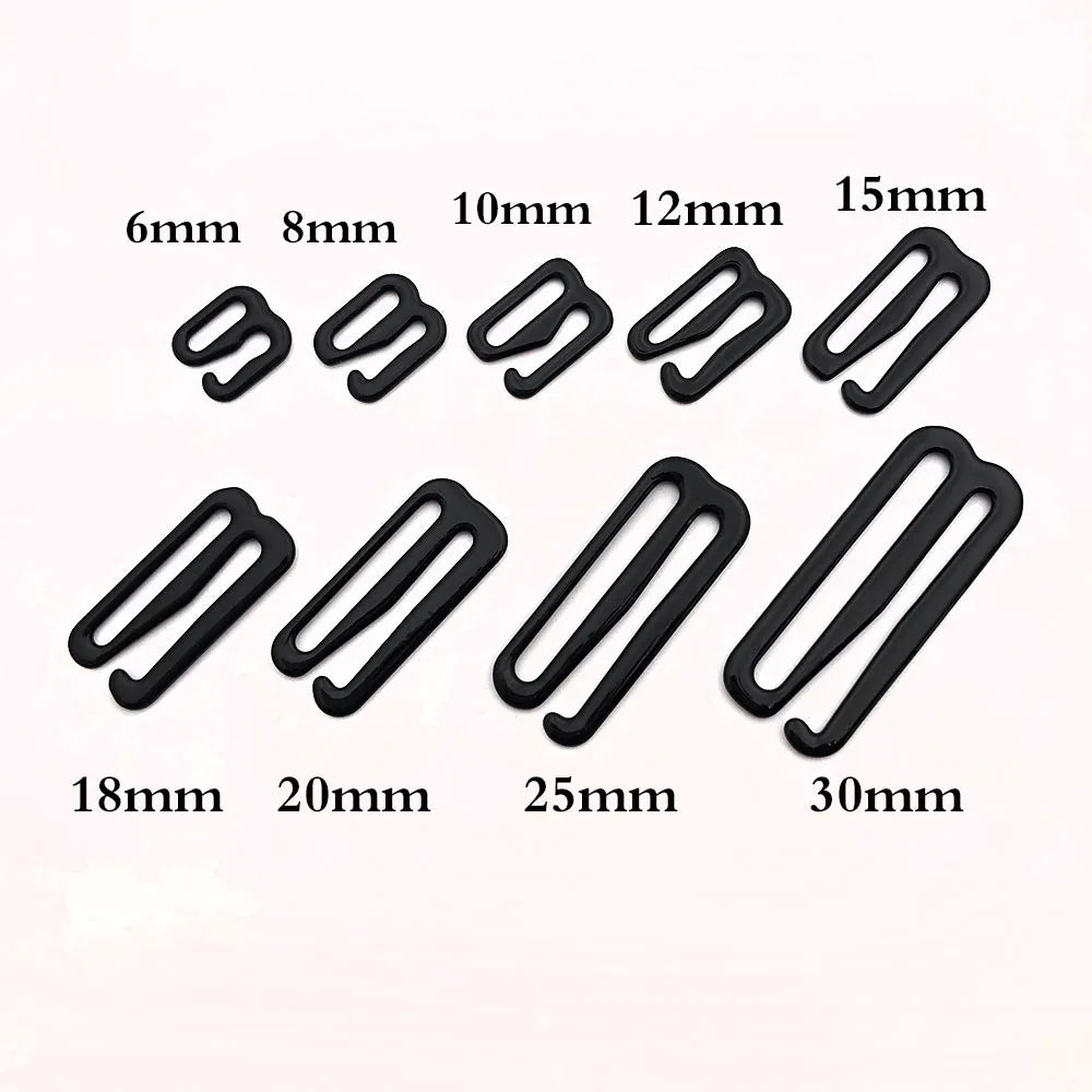 20-Pack Bra Hooks - Various Sizes & Colors for Bra Making & Lingerie