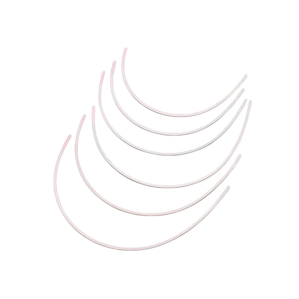 White Bra Underwires 12 Pieces - Professional Lingerie Making Supplies for Bustiers & Bras