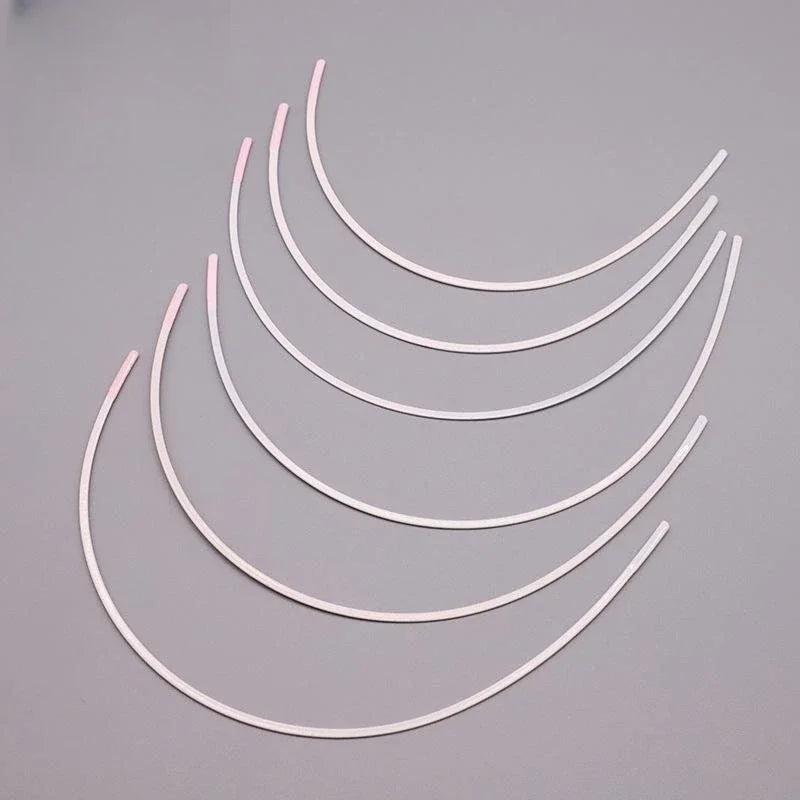 White Bra Underwires 12 Pieces - Professional Lingerie Making Supplies for Bustiers & Bras