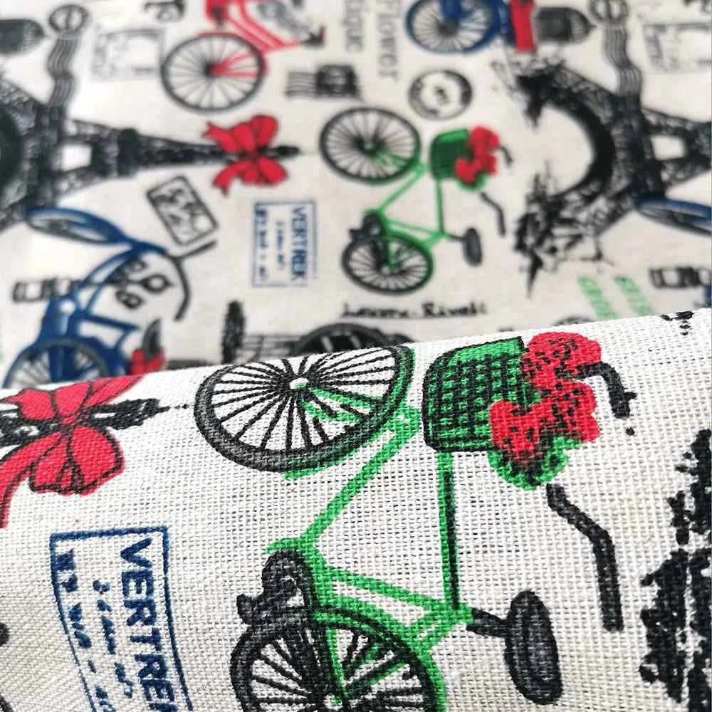 Printed Canvas Fabric 45x145cm - Decorative Cotton Canvas for Bags, Crafts & Home Décor