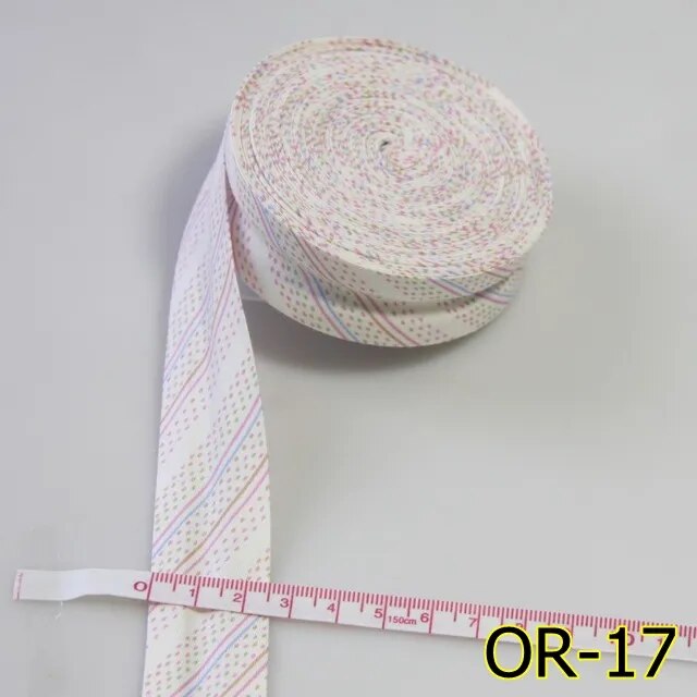 Printed Cotton Bias Binding - 25mm(1") Width / 5meters lot