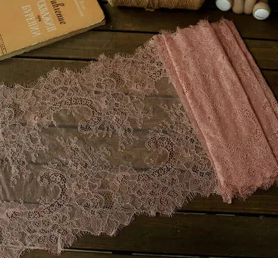 3 Meters Wide Eyelash Lace 35cm - Chantilly Lace Trim for Garments