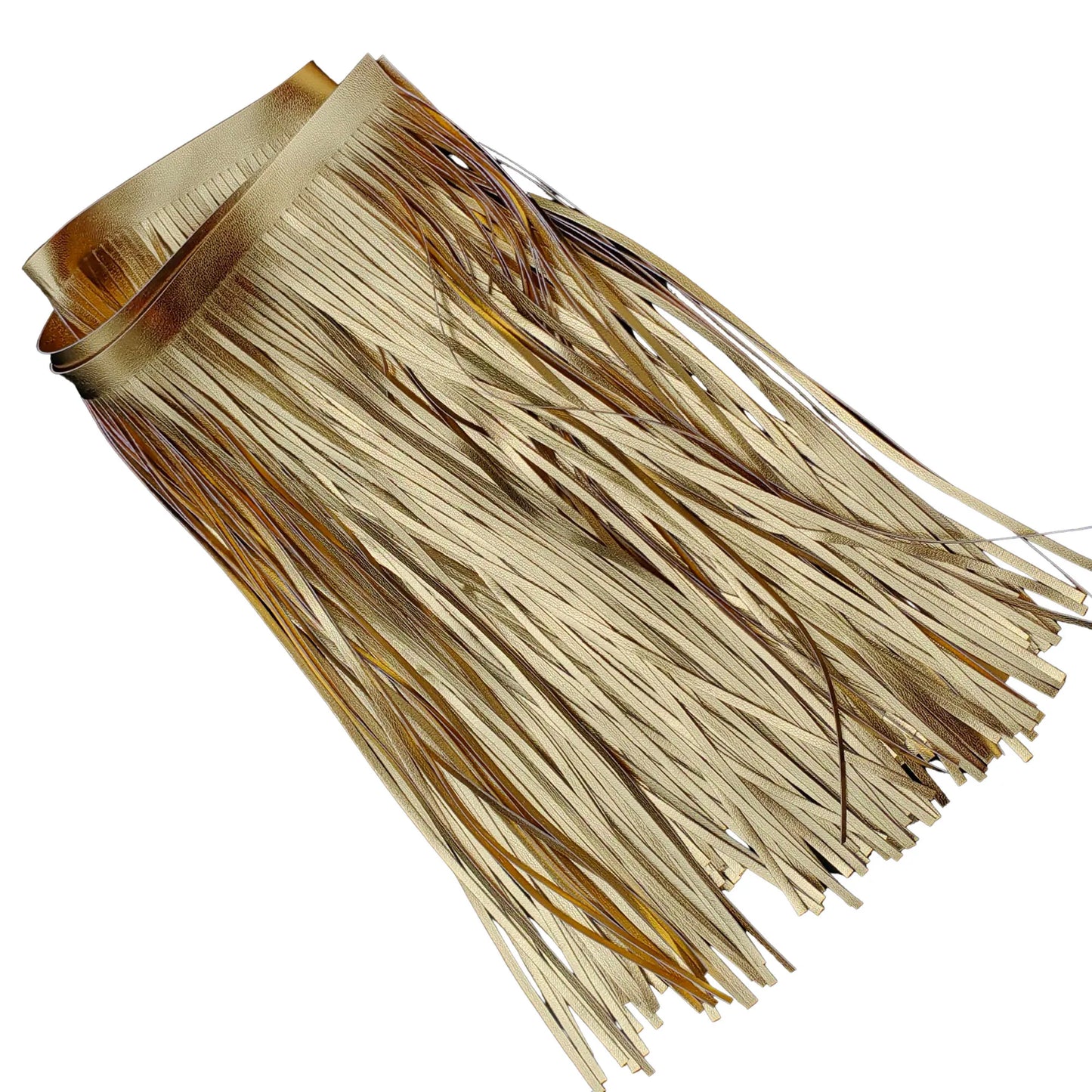 91cm Double-Sided PU Leather Tassel Fringe - 15cm or 30cm Wide Trim