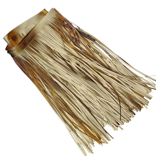 91cm Double-Sided PU Leather Tassel Fringe - 15cm or 30cm Wide Trim