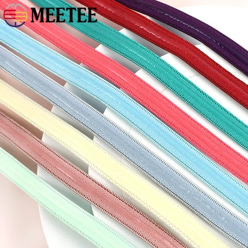1, 3, 5 or 10 Meters 10mm Bra Strap Elastic with Silicone Non-Slip Strip