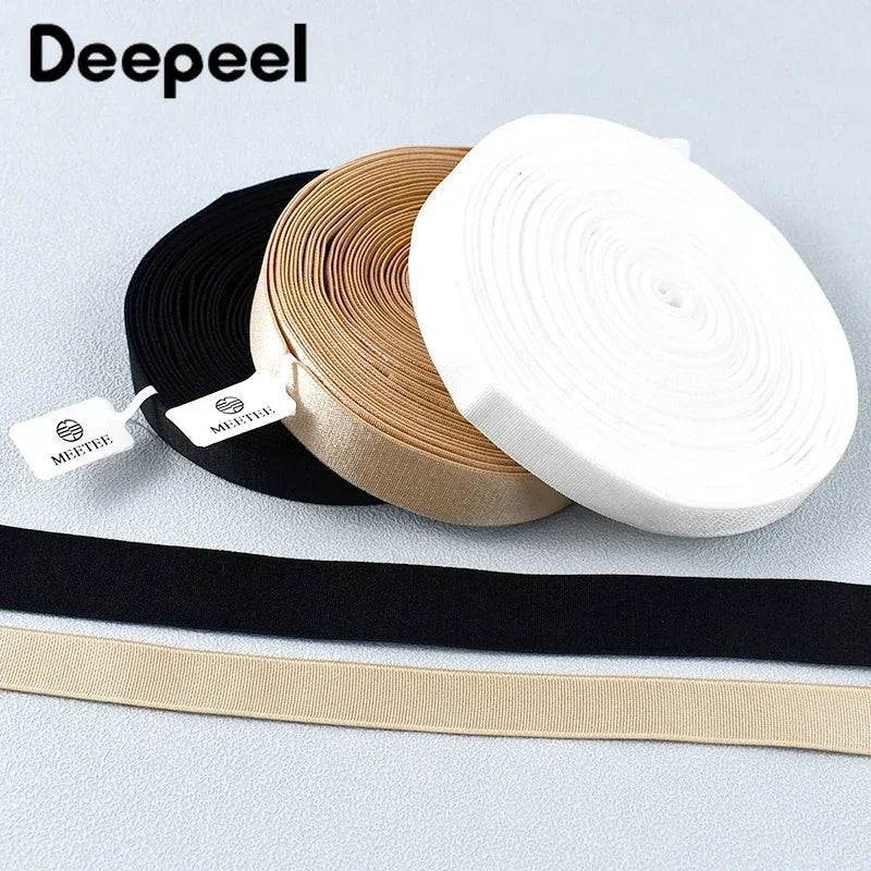 10 Meters Plain Elastic Band - For Bra Straps & Waistbands (6-30mm)