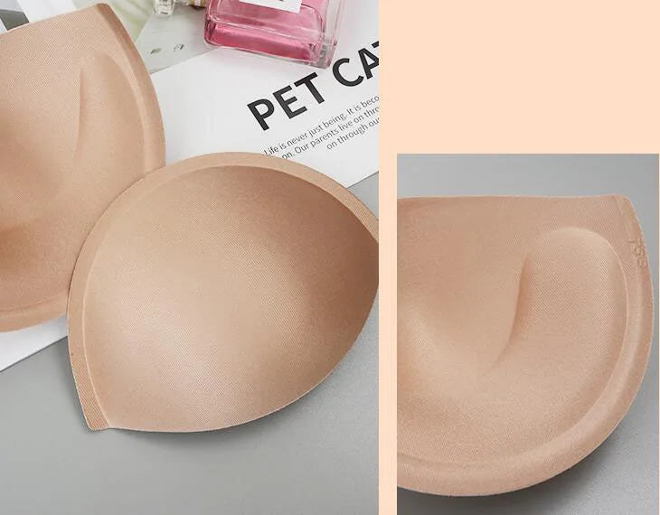 5 Pairs Push Up Bra Pads - Semicircle Bra Cups for Wedding Dresses & Swimwear (75B-85B)