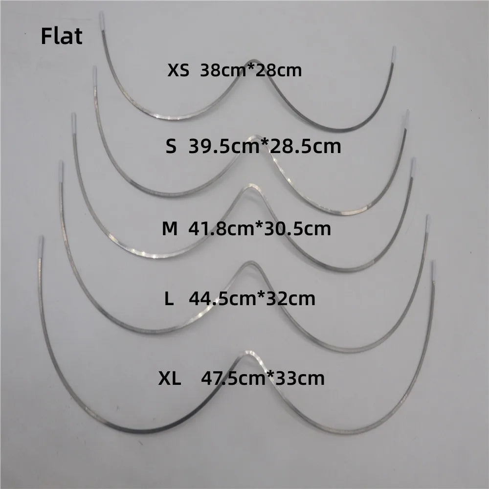 3 Pairs W-Shape Stainless Steel Underwires - Shaping Underwires for Bras & Swimwear