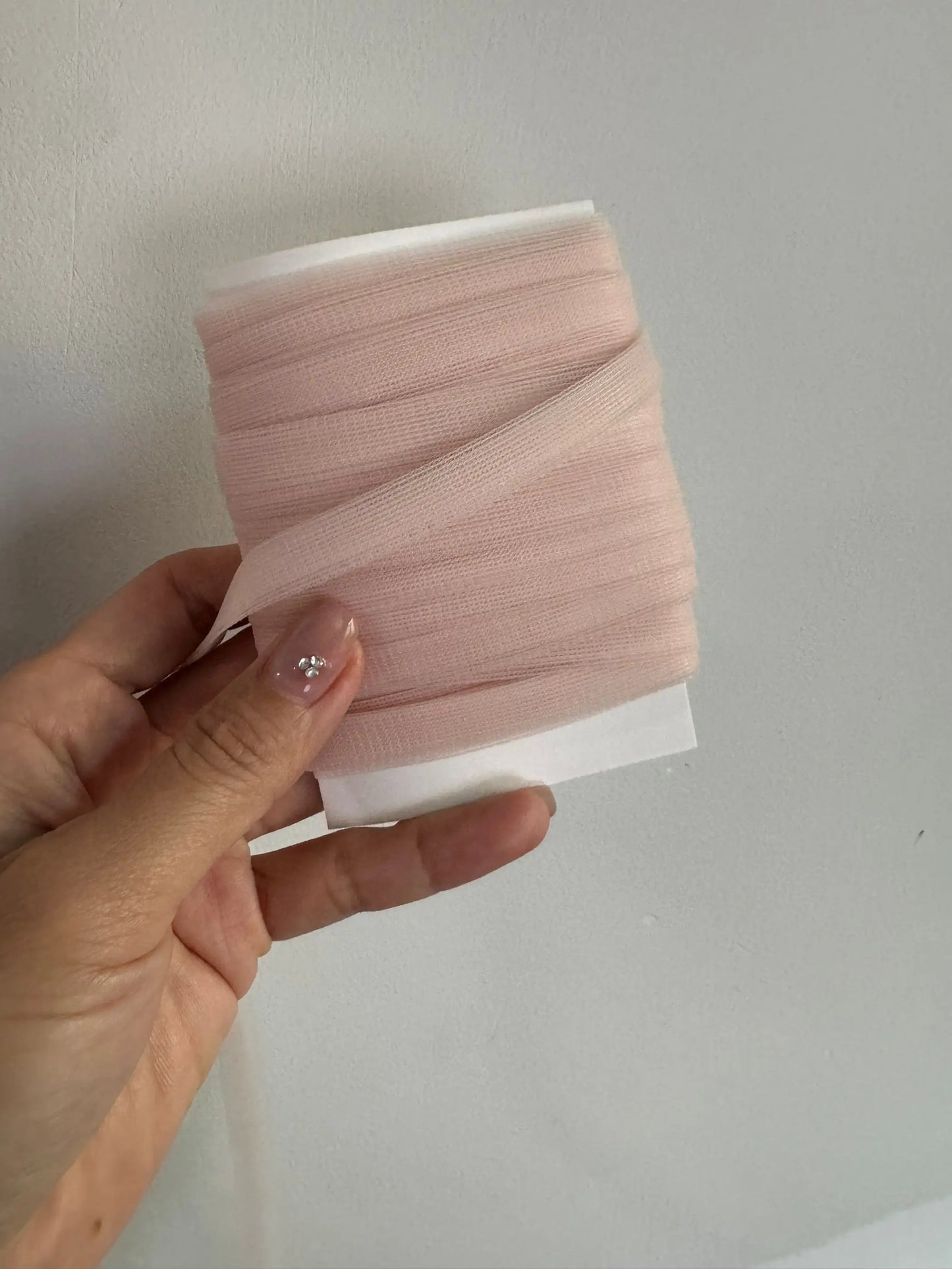 Mesh Binding Ribbon 10 Yards - 9mm Sheer Fold-Over Binding for Transparent Garments & Corsets